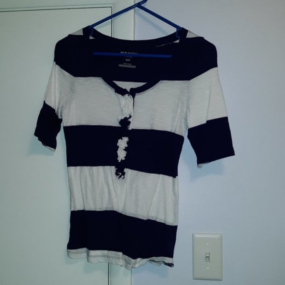 3 Old Navy Red, Pink and Blue/white Short Sleeve Tops Small - Picture 4 of 8